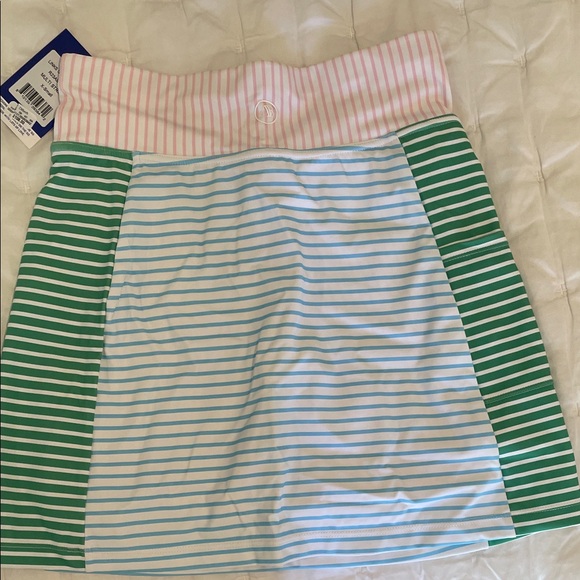Addison Bay Multicolor Striped links golf skort - Picture 3 of 4